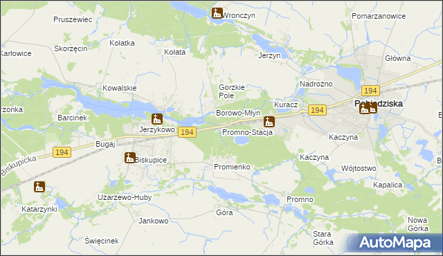 mapa Promno-Stacja, Promno-Stacja na mapie Targeo