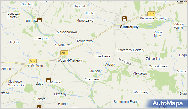 mapa Przedpełce, Przedpełce na mapie Targeo