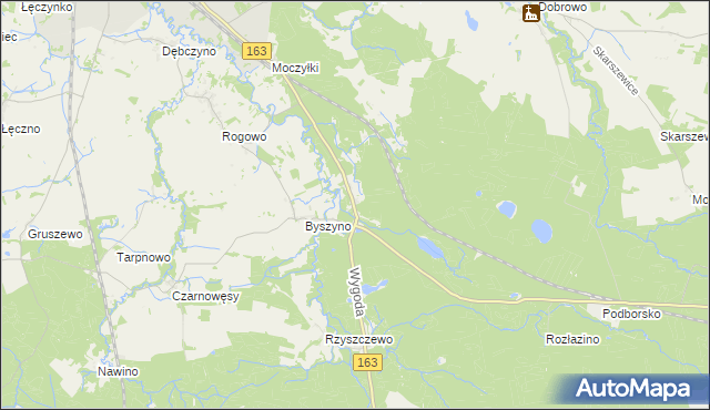 mapa Przegonia gmina Białogard, Przegonia gmina Białogard na mapie Targeo