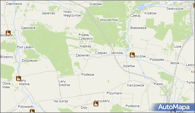 mapa Przełaj, Przełaj na mapie Targeo