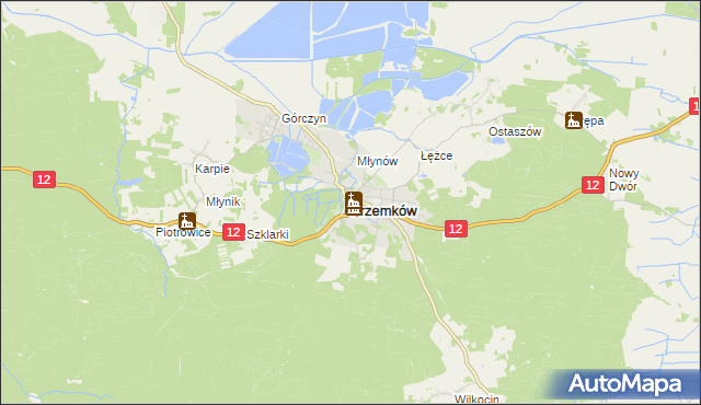 mapa Przemków, Przemków na mapie Targeo