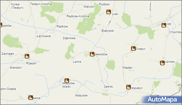 mapa Przewodów, Przewodów na mapie Targeo