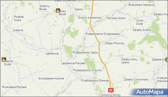 mapa Przeździecko-Lenarty, Przeździecko-Lenarty na mapie Targeo