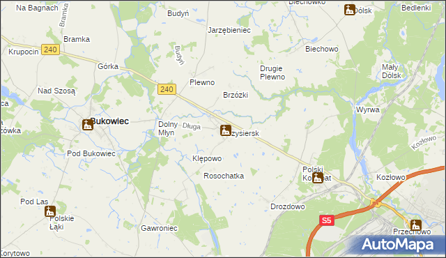 mapa Przysiersk, Przysiersk na mapie Targeo