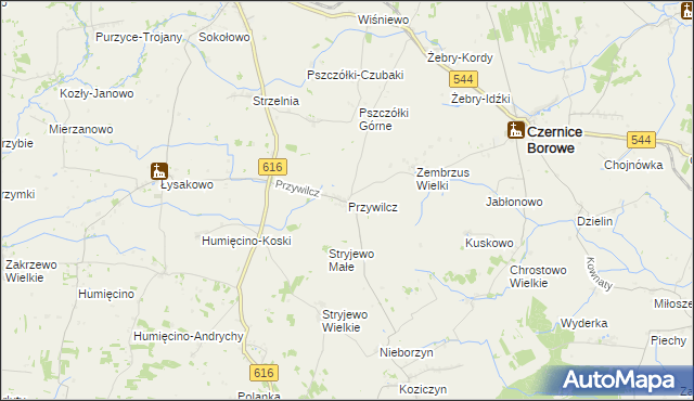 mapa Przywilcz, Przywilcz na mapie Targeo