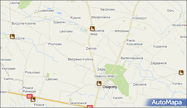 mapa Pułkownikowo, Pułkownikowo na mapie Targeo