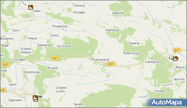 mapa Pupkowizna, Pupkowizna na mapie Targeo