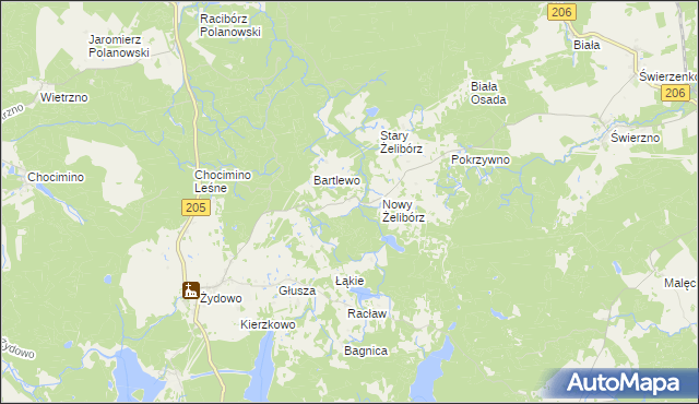 mapa Pyszki, Pyszki na mapie Targeo