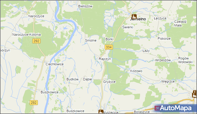 mapa Rajczyn, Rajczyn na mapie Targeo