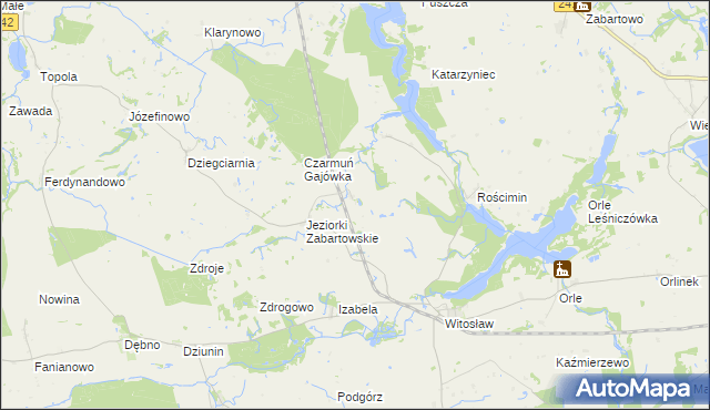 mapa Rajgród gmina Mrocza, Rajgród gmina Mrocza na mapie Targeo