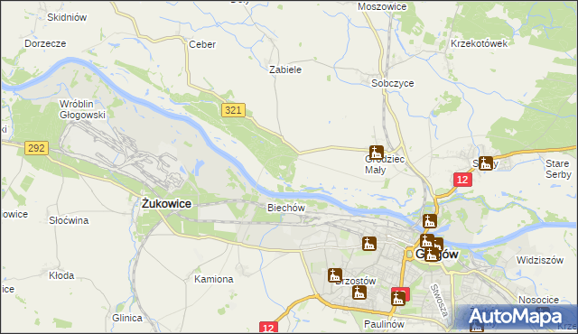 mapa Rapocin, Rapocin na mapie Targeo