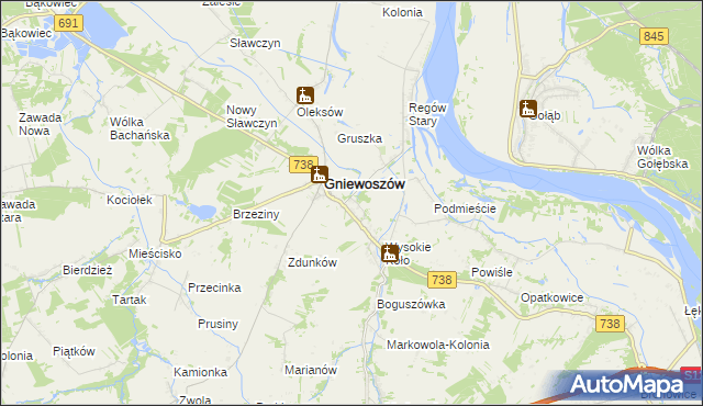 mapa Regów Nowy, Regów Nowy na mapie Targeo