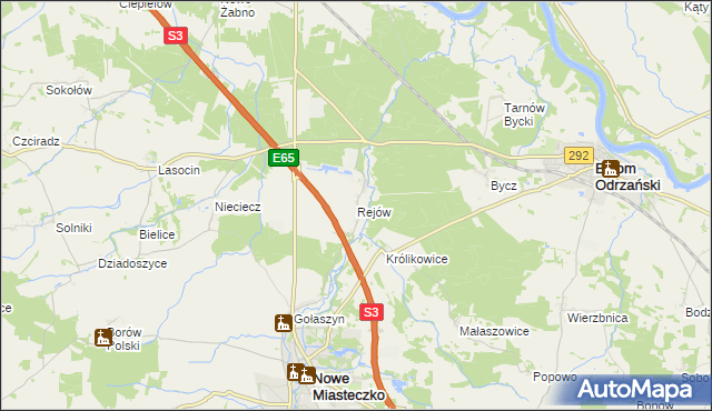 mapa Rejów, Rejów na mapie Targeo