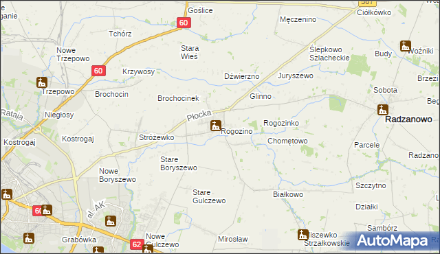 mapa Rogozino, Rogozino na mapie Targeo