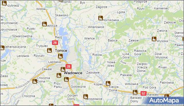 mapa Roków, Roków na mapie Targeo