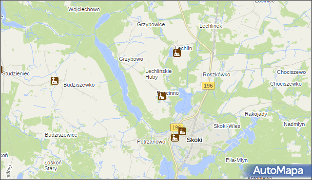 mapa Rościnno, Rościnno na mapie Targeo