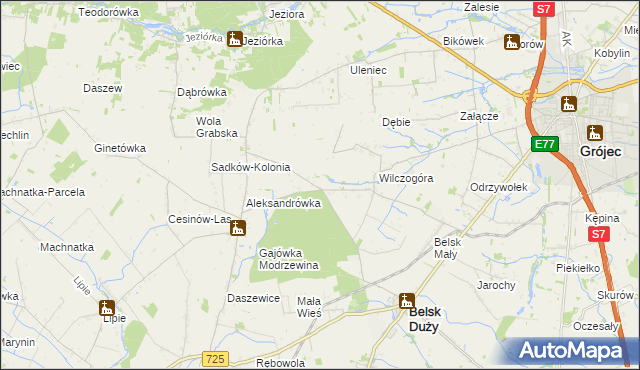 mapa Rosochów, Rosochów na mapie Targeo