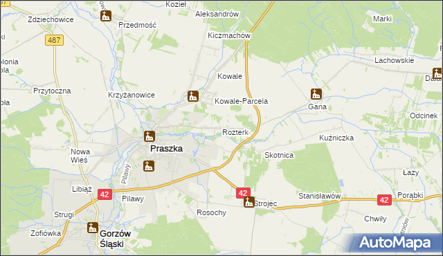 mapa Rozterk, Rozterk na mapie Targeo