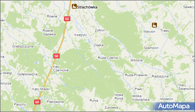 mapa Ruda-Czernik, Ruda-Czernik na mapie Targeo