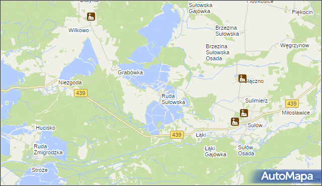 mapa Ruda Sułowska, Ruda Sułowska na mapie Targeo