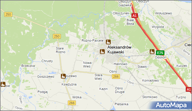 mapa Rudunki gmina Aleksandrów Kujawski, Rudunki gmina Aleksandrów Kujawski na mapie Targeo