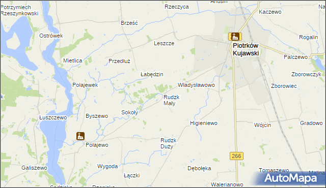 mapa Rudzk Mały, Rudzk Mały na mapie Targeo