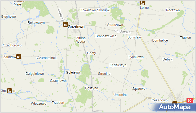 mapa Rycharcice, Rycharcice na mapie Targeo