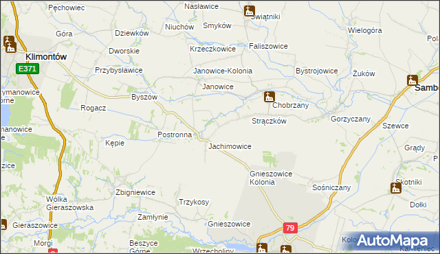 mapa Ryłowice, Ryłowice na mapie Targeo