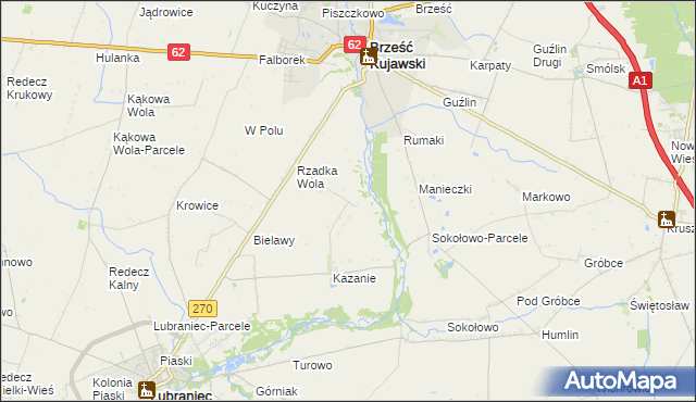 mapa Rzadka Wola-Parcele, Rzadka Wola-Parcele na mapie Targeo