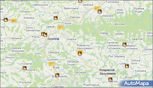 mapa Rzepiennik Marciszewski, Rzepiennik Marciszewski na mapie Targeo
