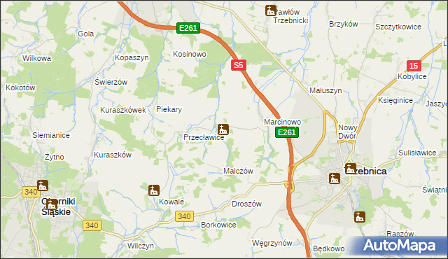 mapa Rzepotowice, Rzepotowice na mapie Targeo