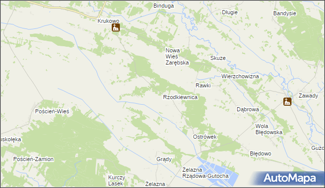 mapa Rzodkiewnica, Rzodkiewnica na mapie Targeo