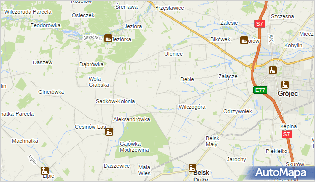 mapa Sadków Duchowny, Sadków Duchowny na mapie Targeo
