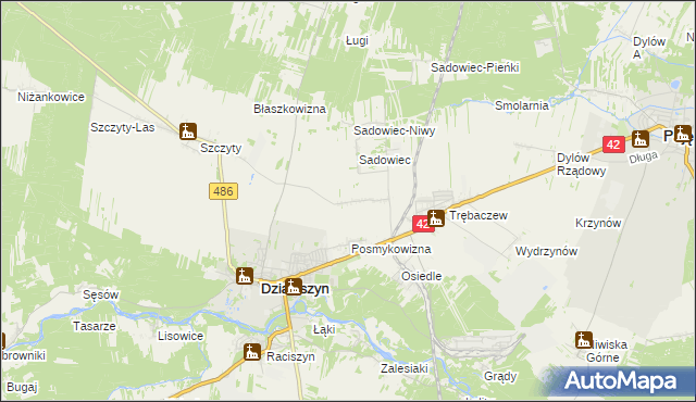 mapa Sadowiec-Wrzosy, Sadowiec-Wrzosy na mapie Targeo