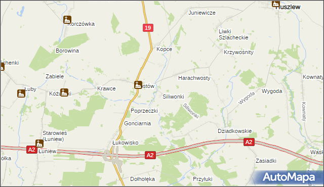 mapa Siliwonki, Siliwonki na mapie Targeo