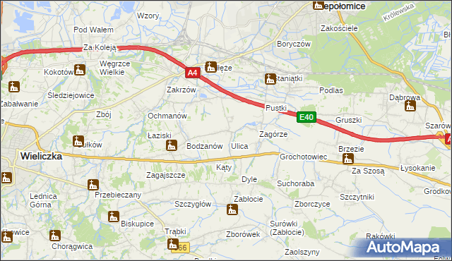 mapa Słomiróg, Słomiróg na mapie Targeo