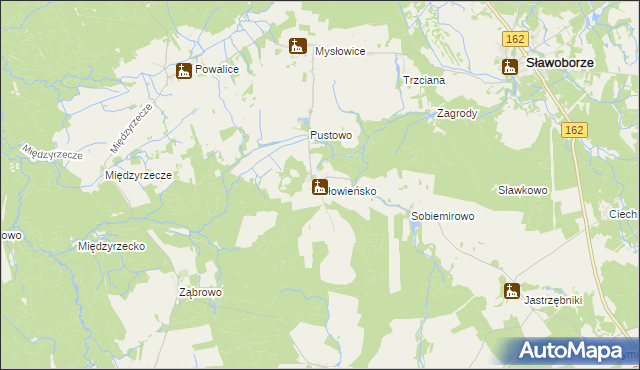mapa Słowieńsko, Słowieńsko na mapie Targeo