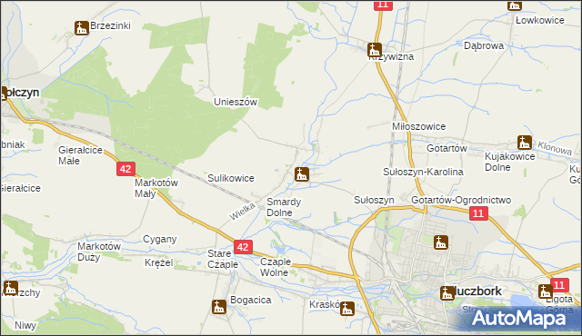 mapa Smardy Górne, Smardy Górne na mapie Targeo
