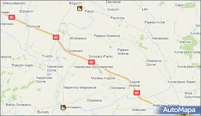 mapa Smosarz-Dobki, Smosarz-Dobki na mapie Targeo