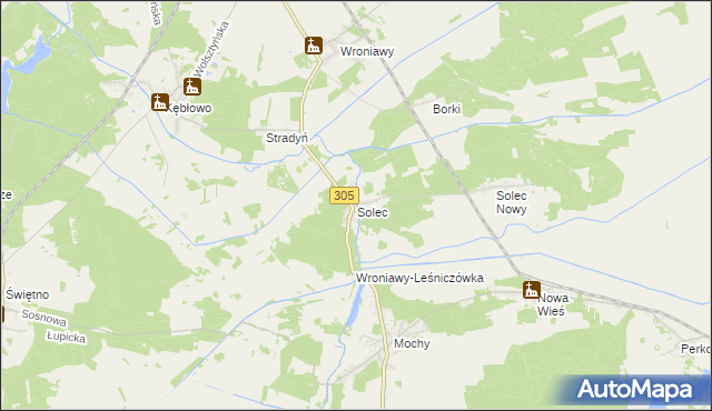 mapa Solec gmina Przemęt, Solec gmina Przemęt na mapie Targeo