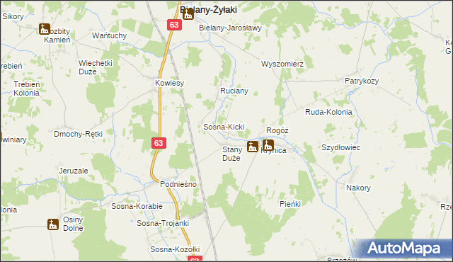 mapa Stany Małe, Stany Małe na mapie Targeo