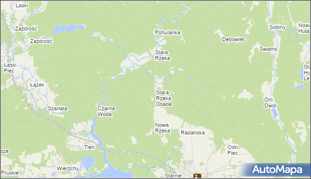 mapa Stara Rzeka Osada, Stara Rzeka Osada na mapie Targeo