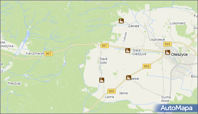 mapa Stare Sioło, Stare Sioło na mapie Targeo