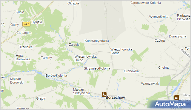 mapa Stare Wierzchowiska, Stare Wierzchowiska na mapie Targeo