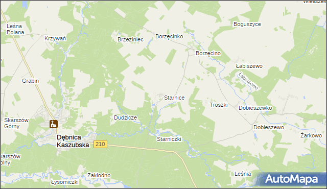 mapa Starnice, Starnice na mapie Targeo