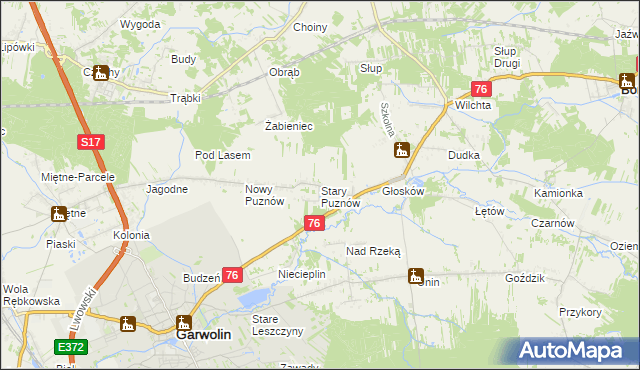 mapa Stary Puznów, Stary Puznów na mapie Targeo