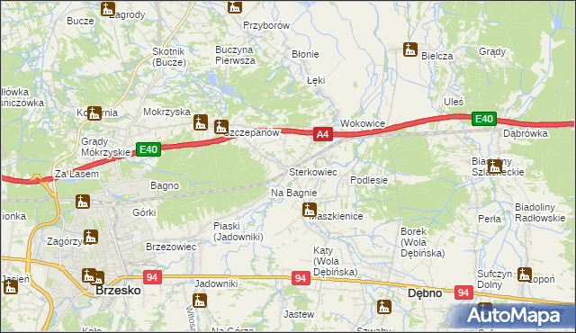 mapa Sterkowiec, Sterkowiec na mapie Targeo