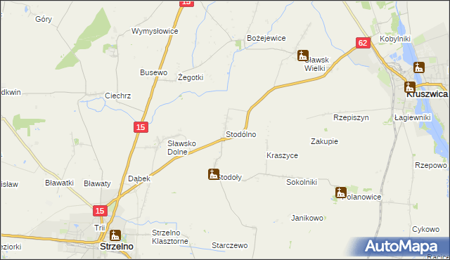 mapa Stodólno, Stodólno na mapie Targeo