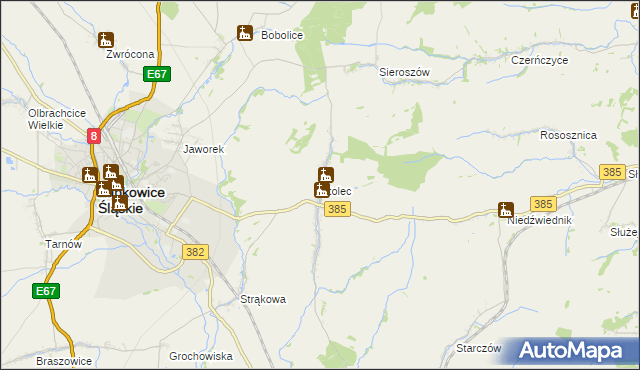 mapa Stolec gmina Ząbkowice Śląskie, Stolec gmina Ząbkowice Śląskie na mapie Targeo