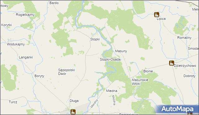 mapa Stopki-Osada, Stopki-Osada na mapie Targeo
